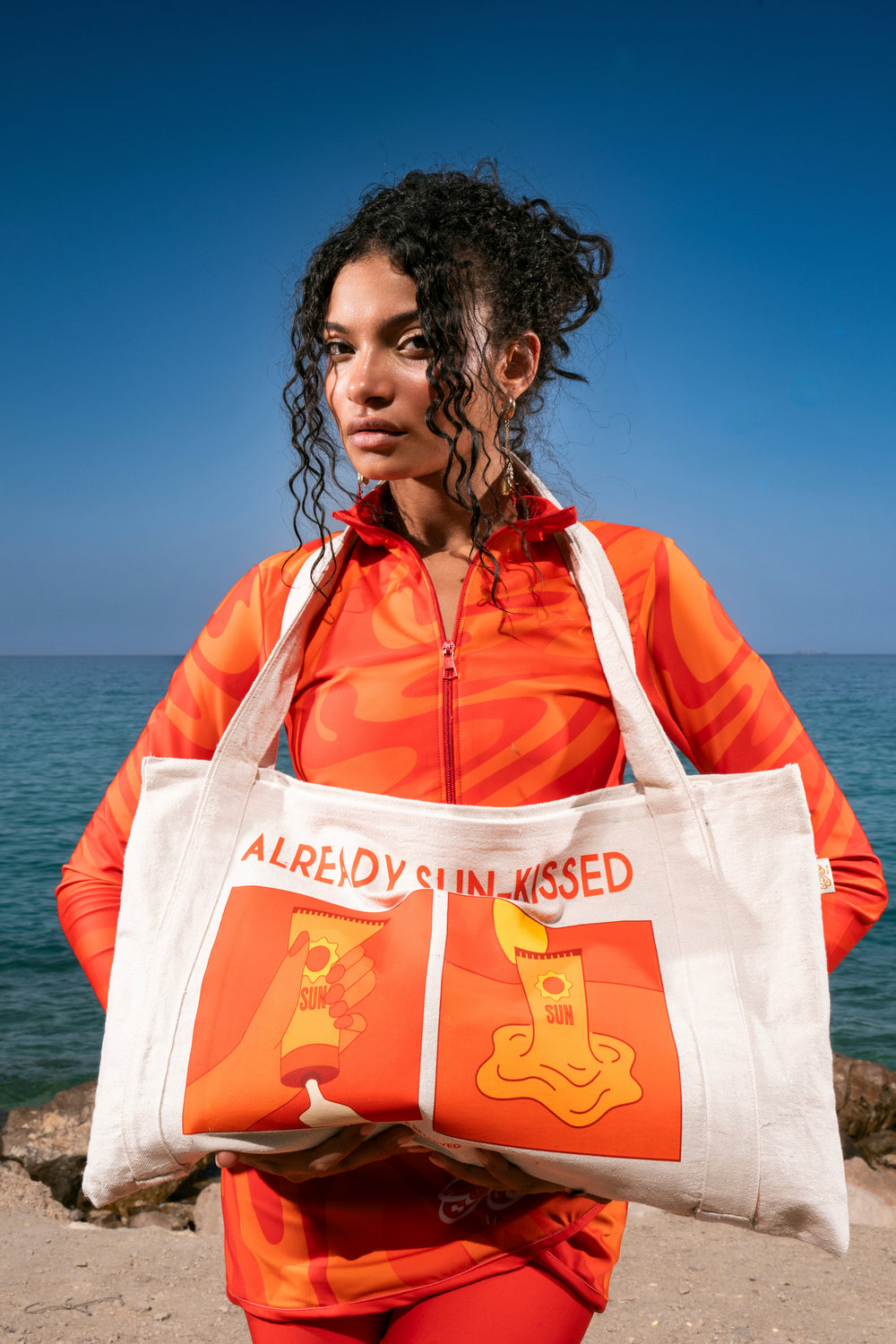 Already sun-kissed bag