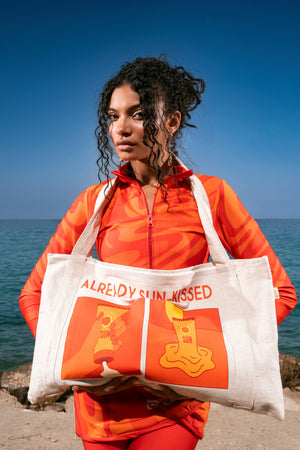 Already sun-kissed bag