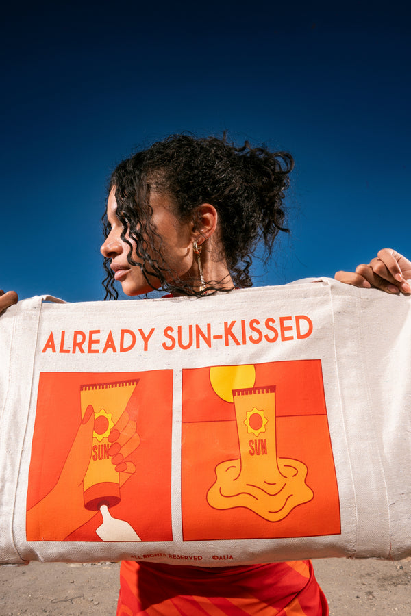 Already sun-kissed bag
