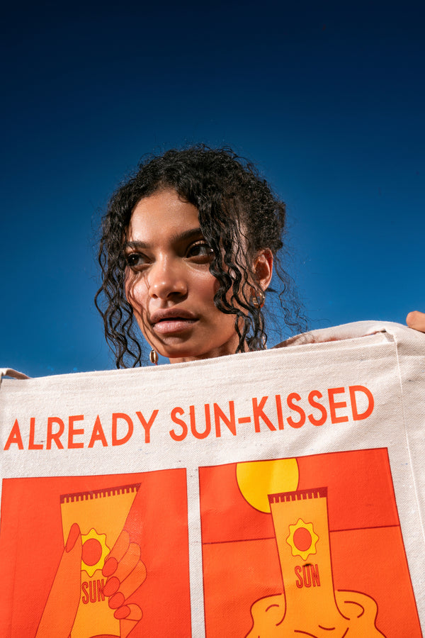 Already sun-kissed bag