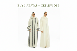 BUY 3 ABAYAS  = GET 25% OFF